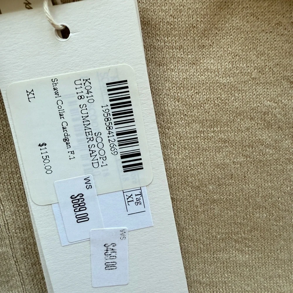 Massimo Alba Tan Cardigan Sweater - Picture 3 of 3